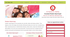 Desktop Screenshot of kidskidneycare.in